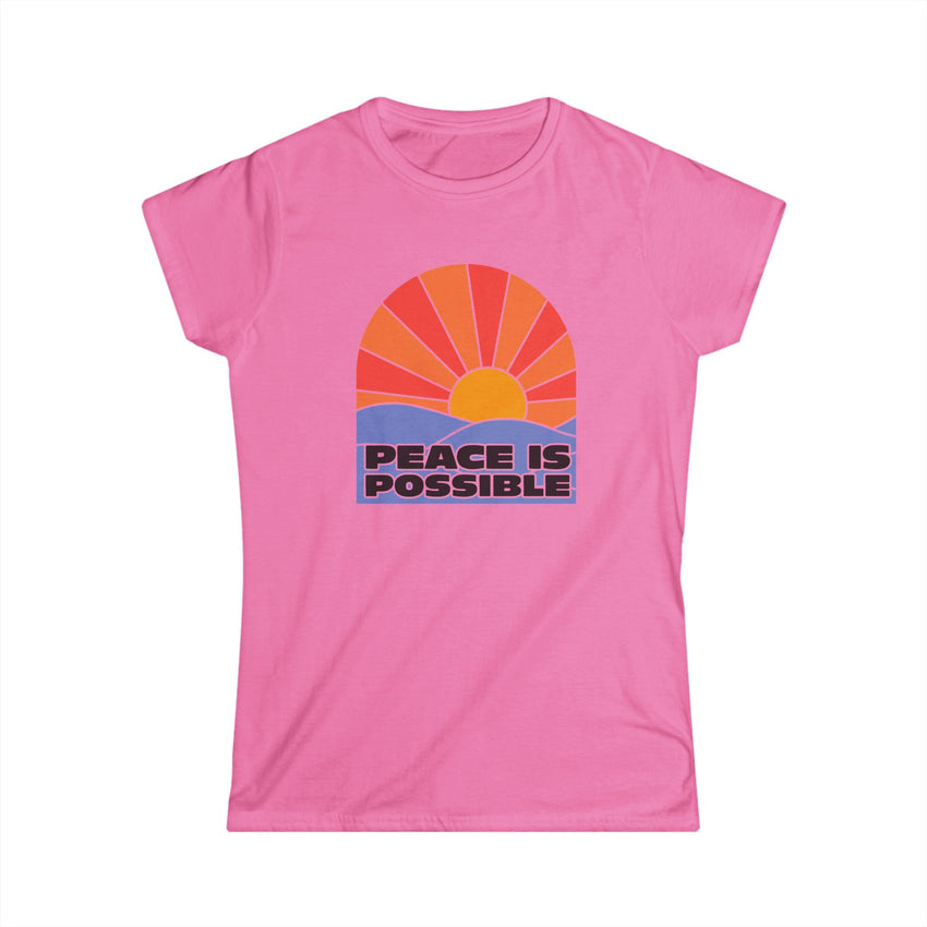 "Peace is Possible" Women's Softstyle Tee
