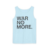 "War No More" Floral Unisex Garment-Dyed Tank Top