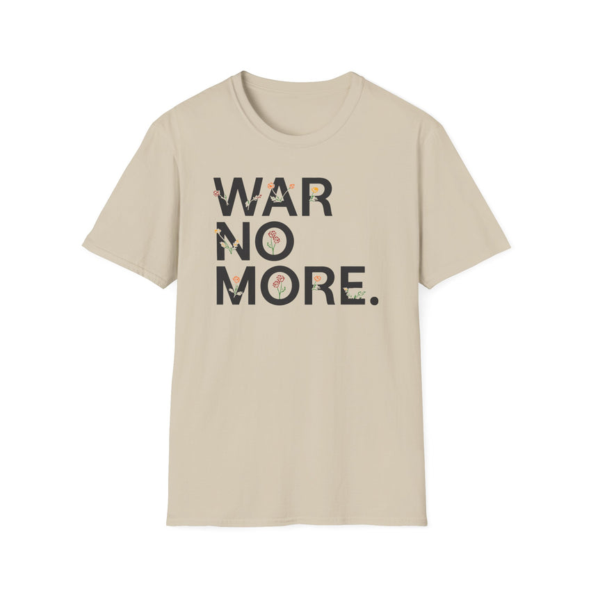 "War No More" Floral Unisex Softstyle T-Shirt
