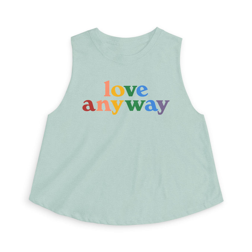 "Love Anyway" Pride Women's Crop Top