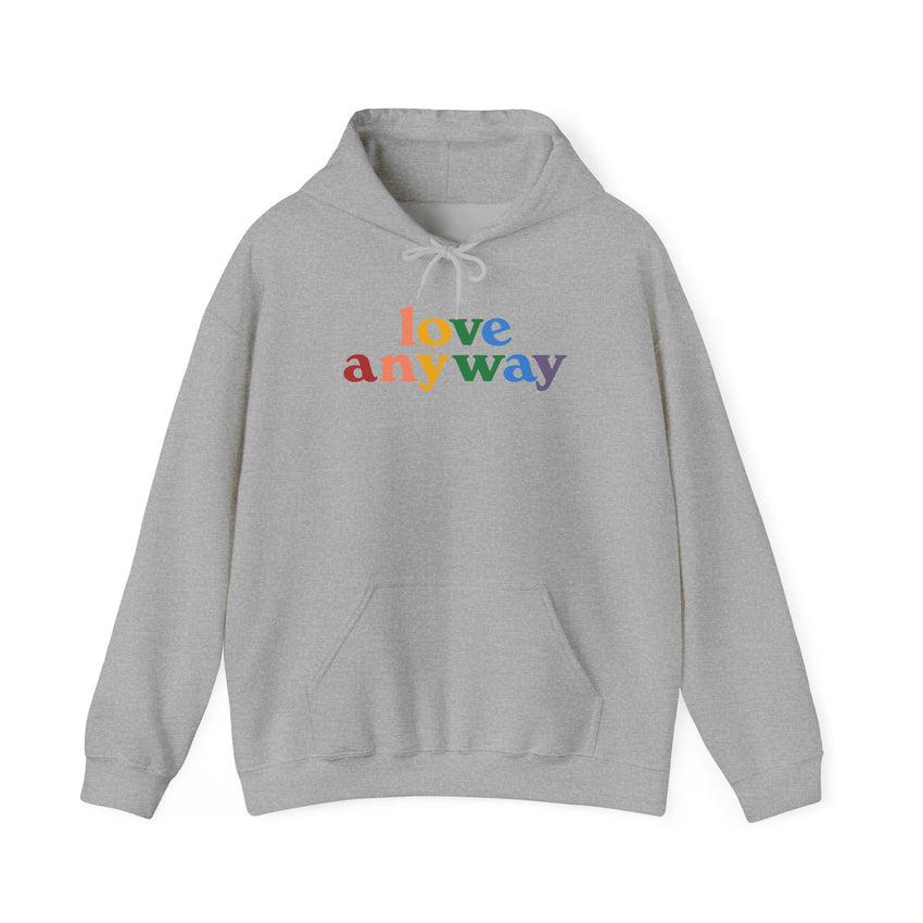 "Love Anyway" Pride Unisex Heavy Blend Hooded Sweatshirt