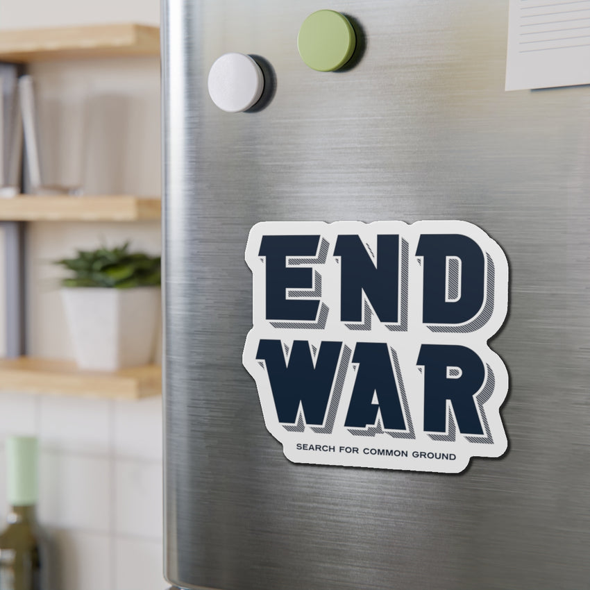 End War Die-Cut Magnet
