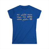 "Peace" Multi-Language Women's Softstyle Tee