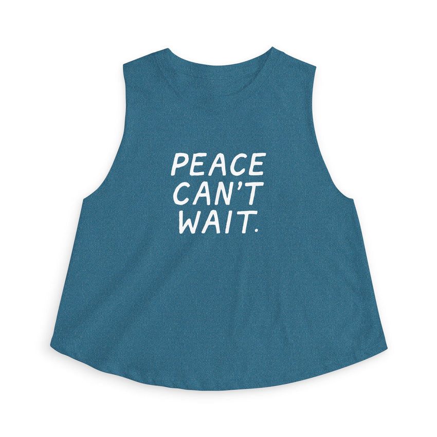 "Peace Can't Wait" Women's Crop Top
