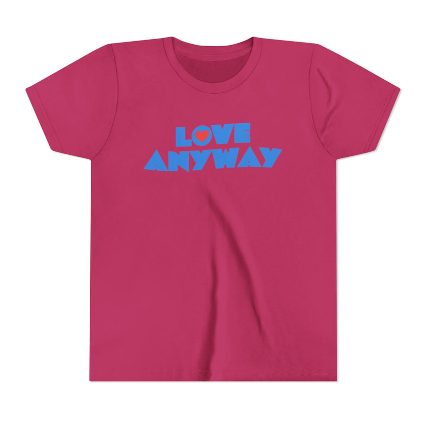 "Love Anyway" Heart Youth Short Sleeve Tee