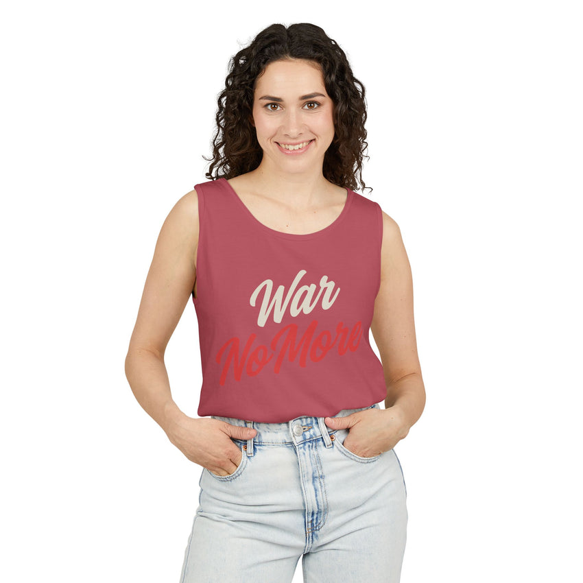 War No More Unisex Garment-Dyed Tank Top