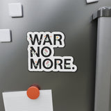 "War No More" Floral Die-Cut Magnet