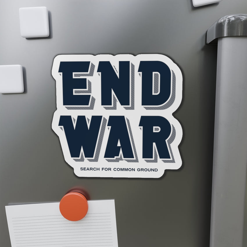 End War Die-Cut Magnet