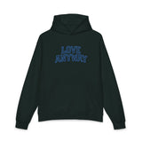 "Love Anyway" Royal Blue Collegiate Embroidered Relaxed Hoodie