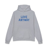 "Love Anyway" Royal Blue Embroidered Relaxed Hoodie