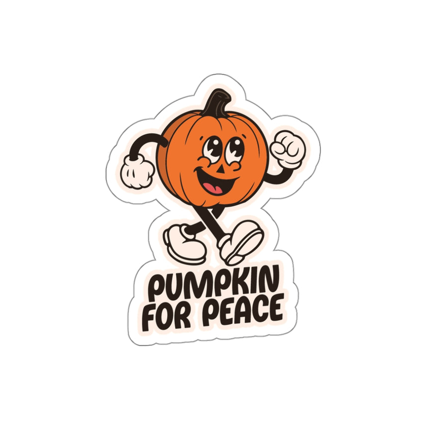 Pumpkin for Peace Die-Cut Sticker