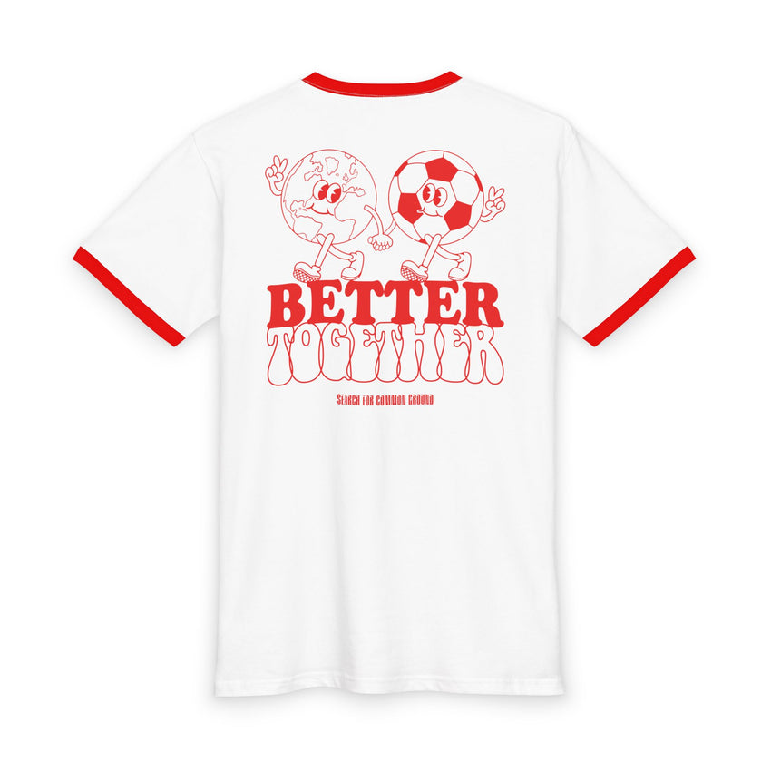 Better Together World and Soccer Staple Ringer Tee