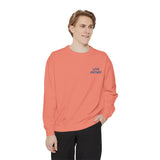 "Love Anyway" Royal Blue Embroidered Pocket Square Unisex Garment-Dyed Sweatshirt