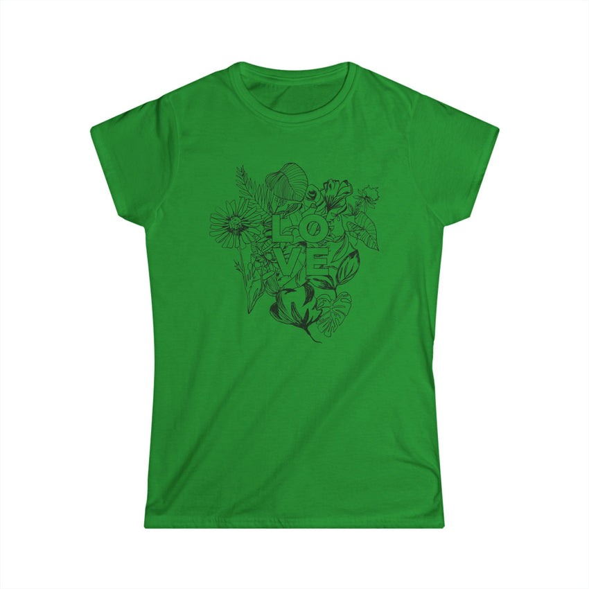 "Love" Botanical Women's Softstyle Tee