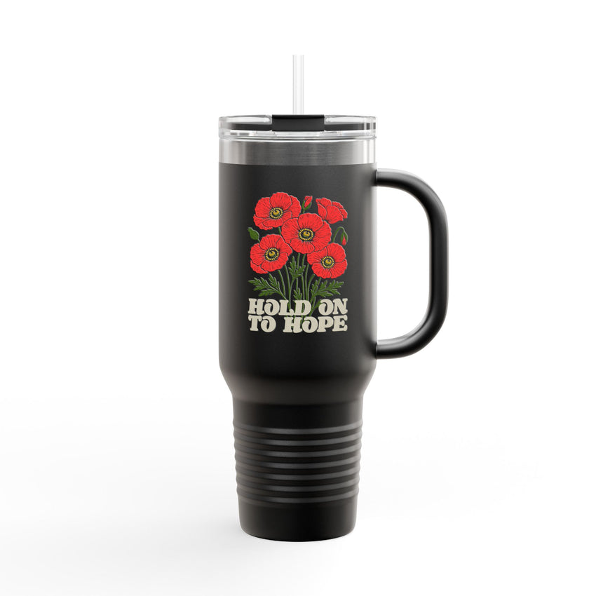 "Hold on to Hope" Insulated Travel Mug, 40oz