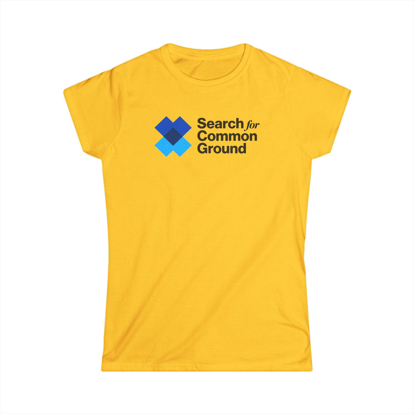 "Search for Common Ground" Logo Women's Softstyle Tee