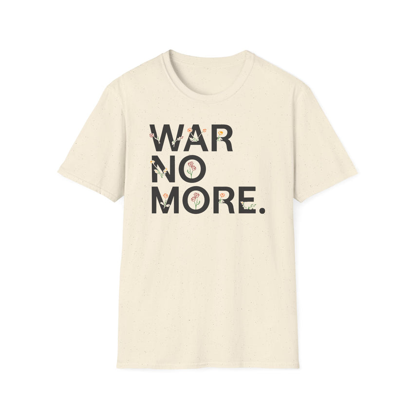 "War No More" Floral Unisex Softstyle T-Shirt