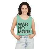 "War No More" Floral Unisex Garment-Dyed Tank Top