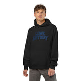"Love Anyway" Royal Blue Collegiate Embroidered Relaxed Hoodie