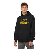 "Love Anyway" Gold Embroidered Relaxed Hoodie