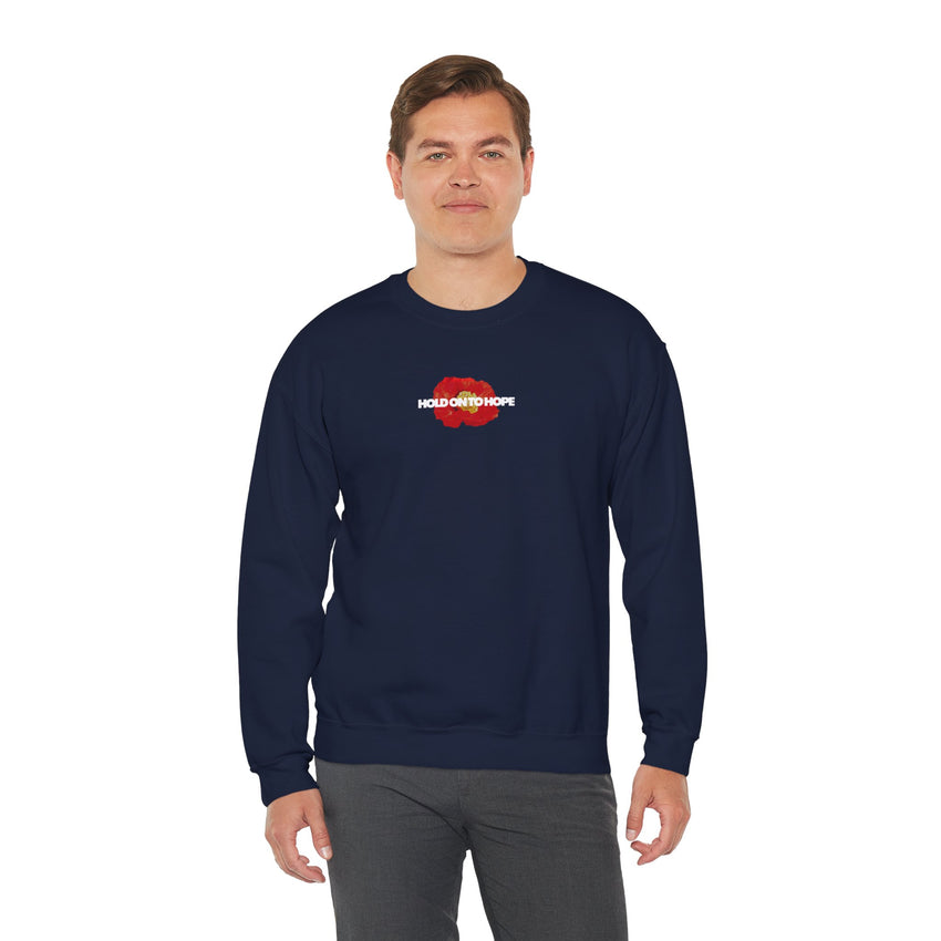 "Hold on to Hope" Double-Sided Unisex Heavy Blend™ Crewneck Sweatshirt