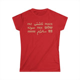"Peace" Multi-Language Women's Softstyle Tee