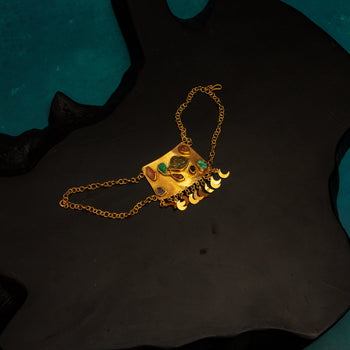 Gemstone Brass Bracelet