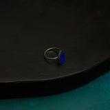 Lapis Lazuli Tear Drop Silver Ring