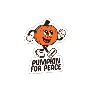 Pumpkin for Peace Die-Cut Sticker