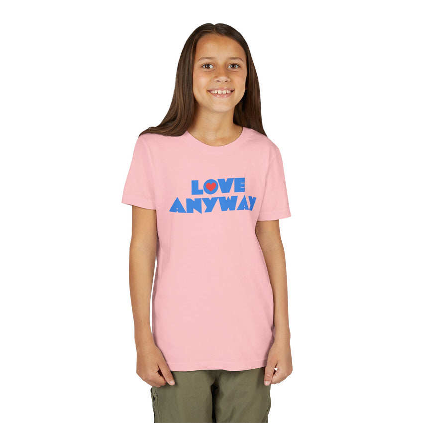 "Love Anyway" Heart Youth Short Sleeve Tee