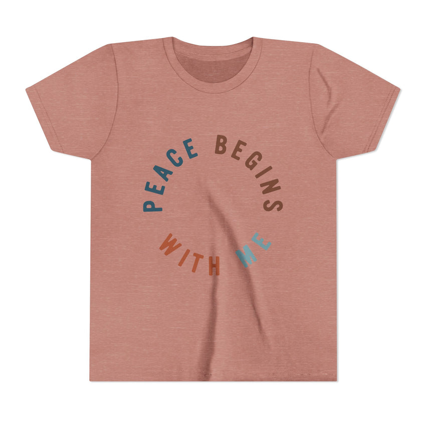 "Peace Begins With Me" Youth Short Sleeve Tee