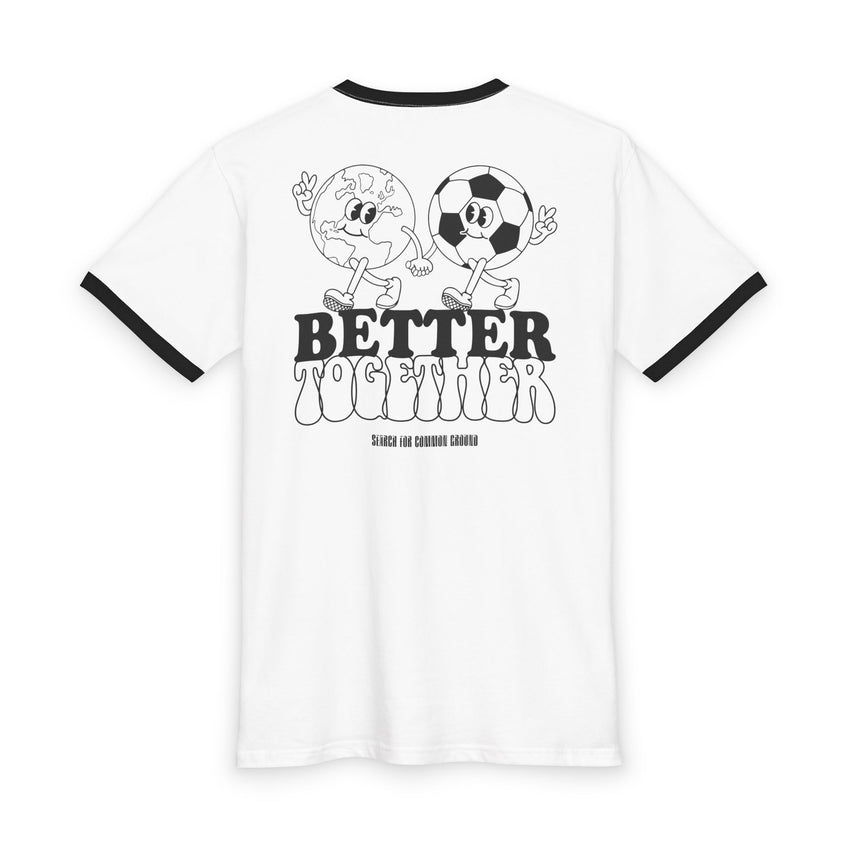 Better Together World and Soccer Staple Ringer Tee