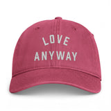 "Love Anyway" Embroidered Coastal Washed Cap