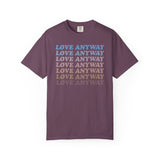 "Love Anyway" Vintage Waterfall Unisex Garment-Dyed T-shirt