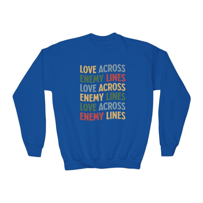"Love Across Enemy Lines" Youth Crewneck Sweatshirt
