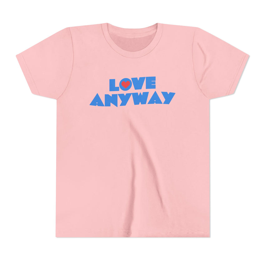 "Love Anyway" Heart Youth Short Sleeve Tee