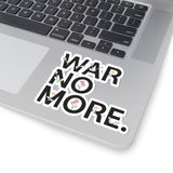 War No More Floral Kiss-Cut Sticker