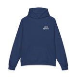 "Love Anyway" White Embroidered Relaxed Hoodie