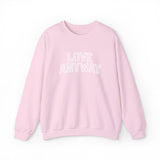 "Love Anyway"  Collegiate White Embroidered Unisex Crewneck Sweatshirt