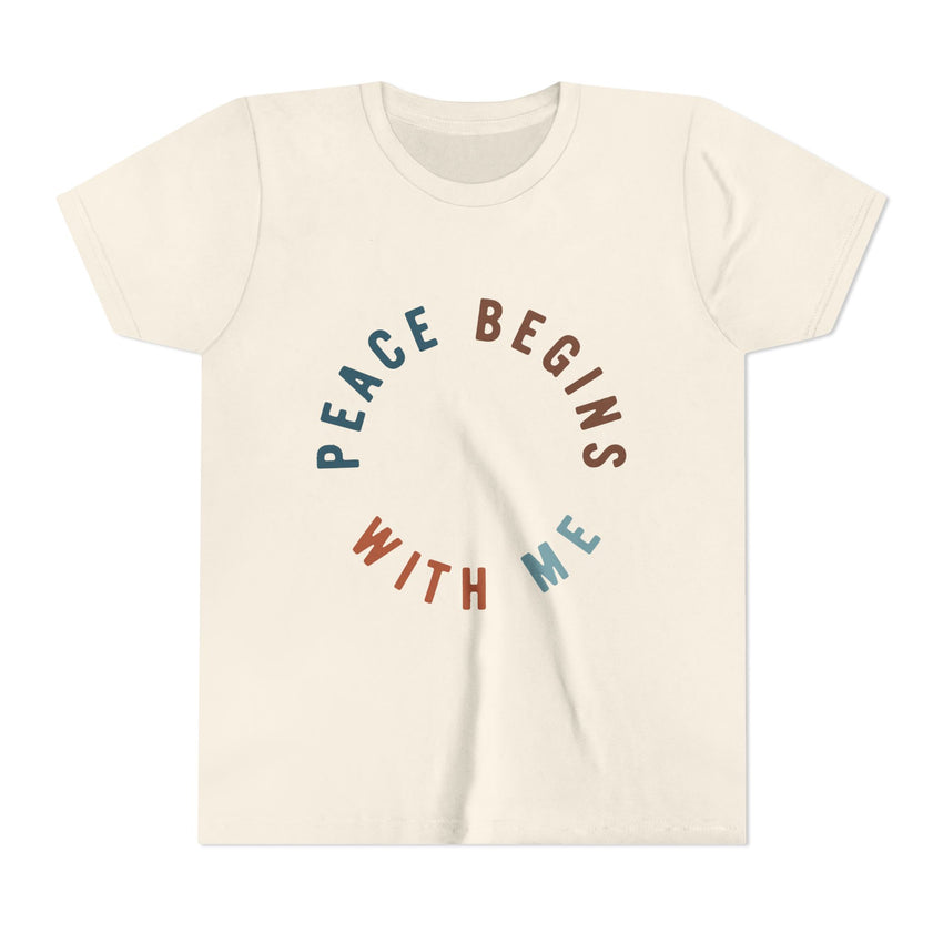 "Peace Begins With Me" Youth Short Sleeve Tee