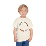 "Peace Begins With Me" Toddler Short Sleeve Tee