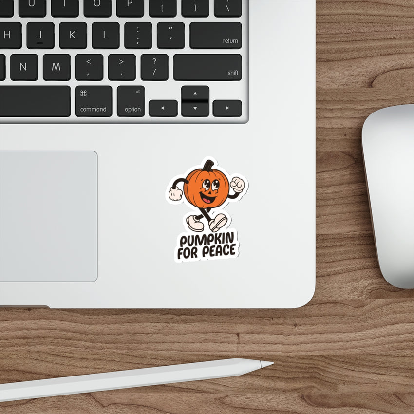Pumpkin for Peace Die-Cut Sticker