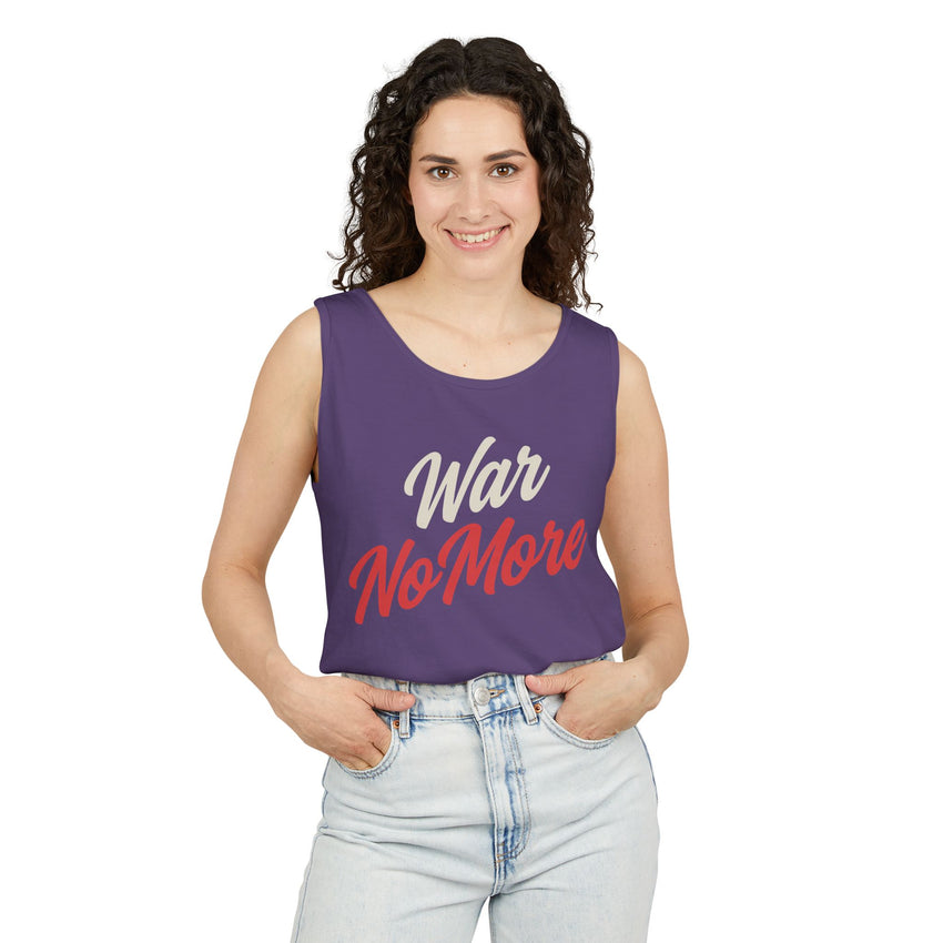 War No More Unisex Garment-Dyed Tank Top