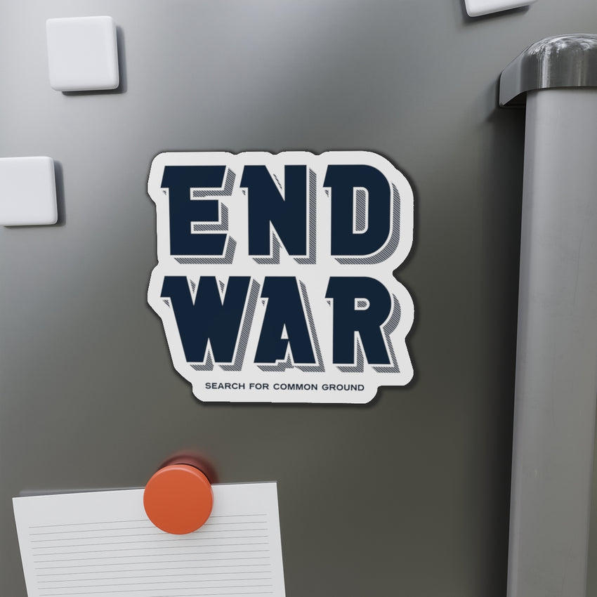End War Die-Cut Magnet