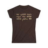 "Peace" Multi-Language Women's Softstyle Tee