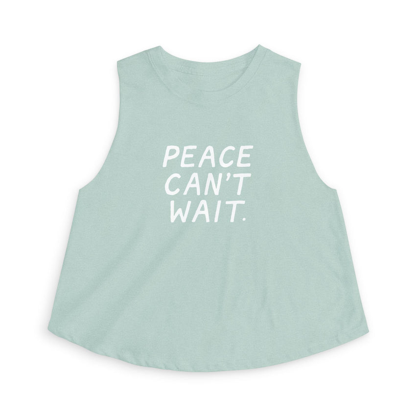 "Peace Can't Wait" Women's Crop Top