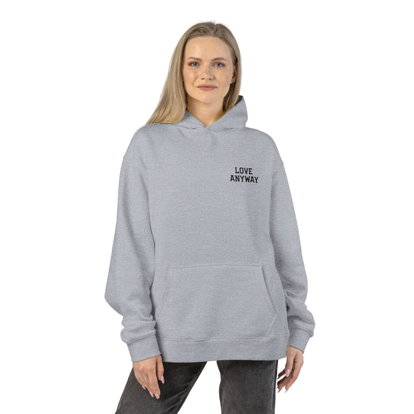 "Love Anyway" Embroidered Relaxed Hoodie