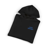 "Love Anyway" Royal Blue Embroidered Relaxed Hoodie