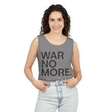 "War No More" Floral Unisex Garment-Dyed Tank Top