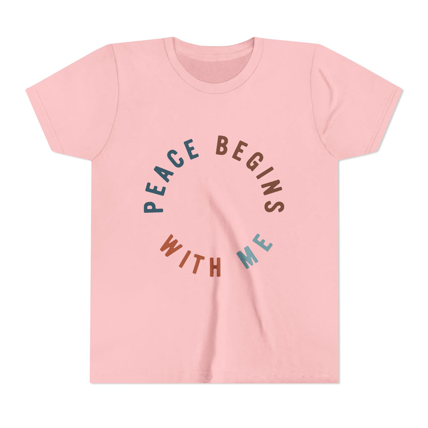 "Peace Begins With Me" Youth Short Sleeve Tee